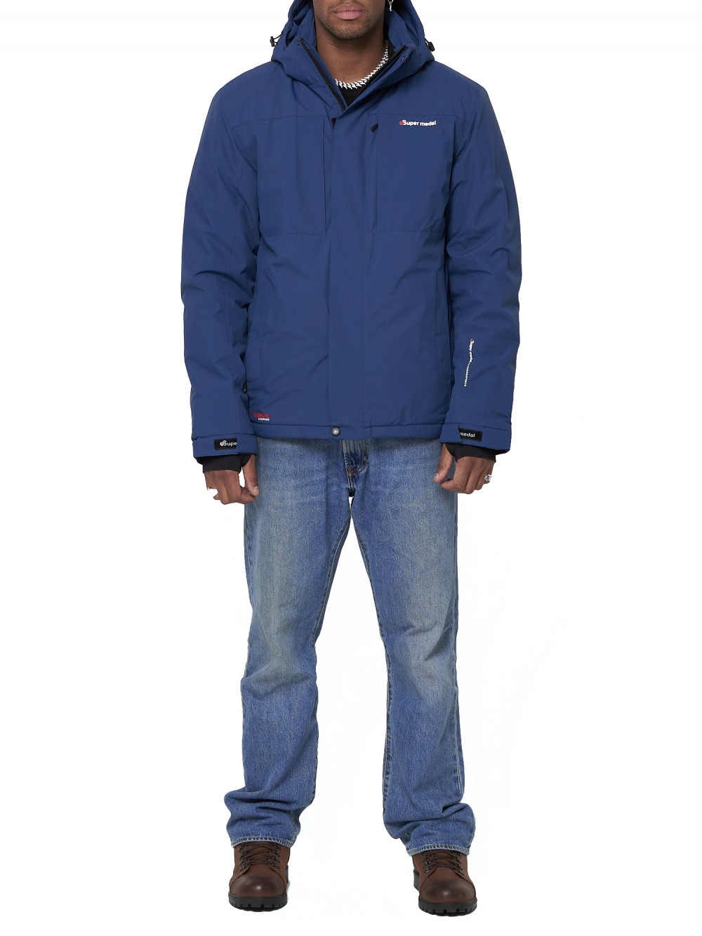 

Спортивная куртка мужская NoBrand AD88820 синяя XL, AD88820