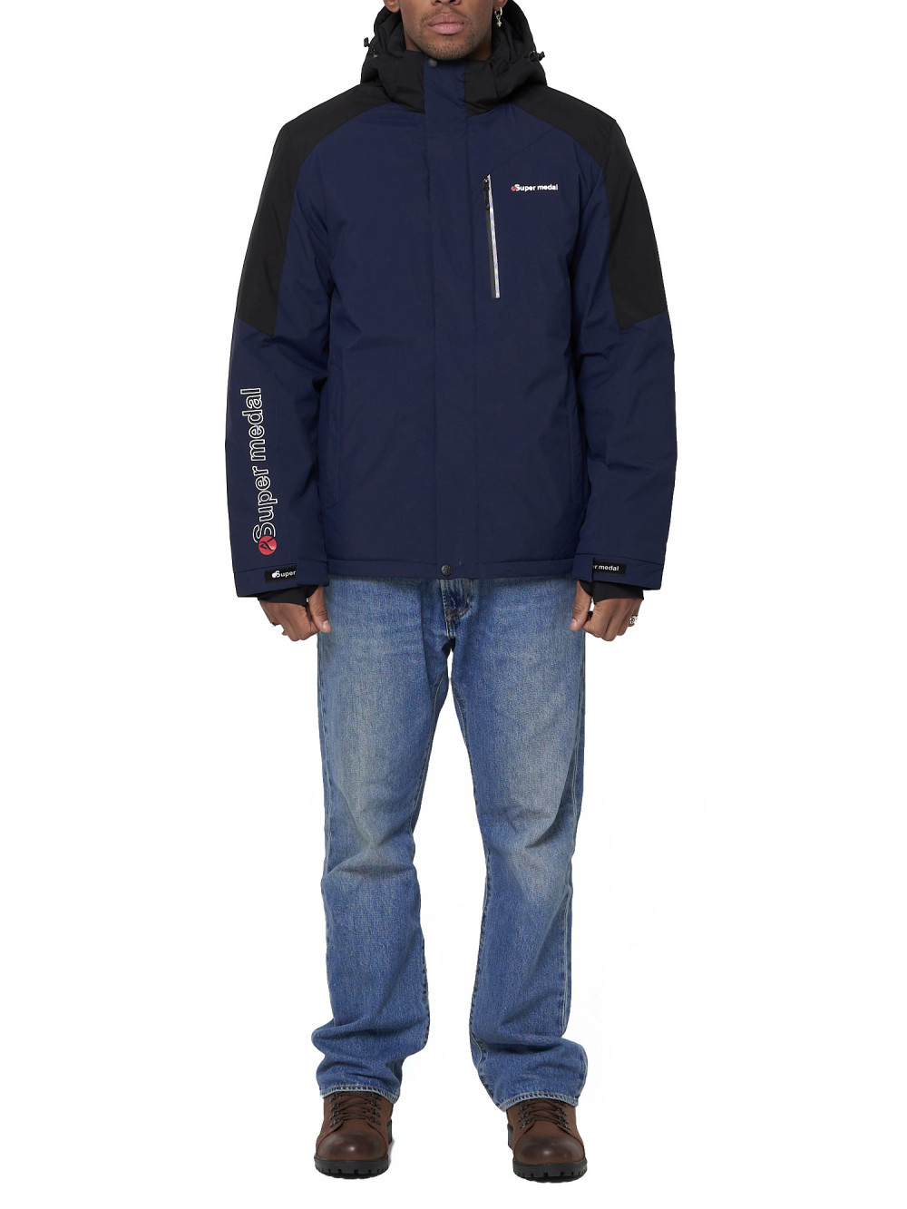 

Спортивная куртка мужская NoBrand AD88821 синяя XL, AD88821