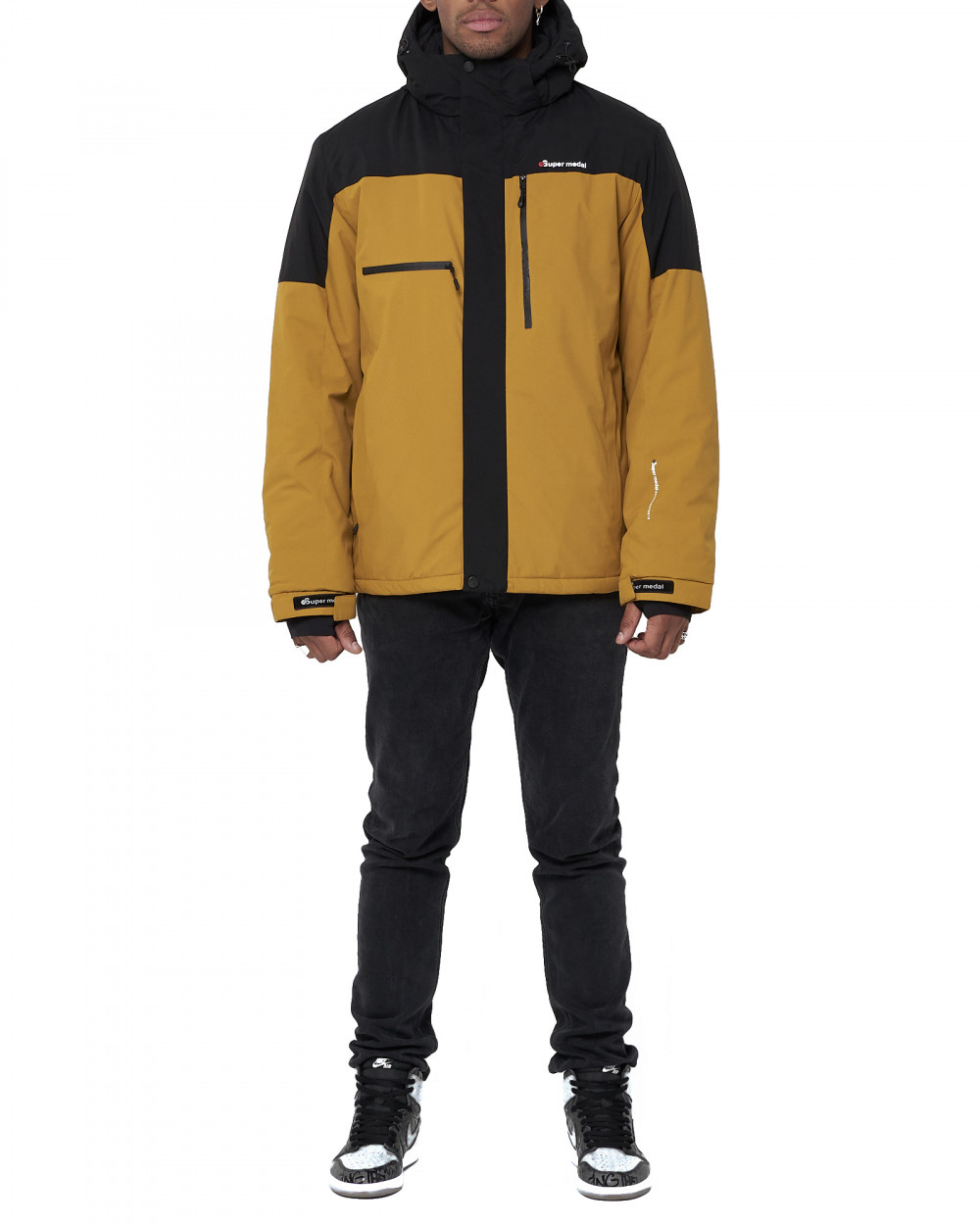 

Спортивная куртка мужская NoBrand AD88823 желтая XL, AD88823