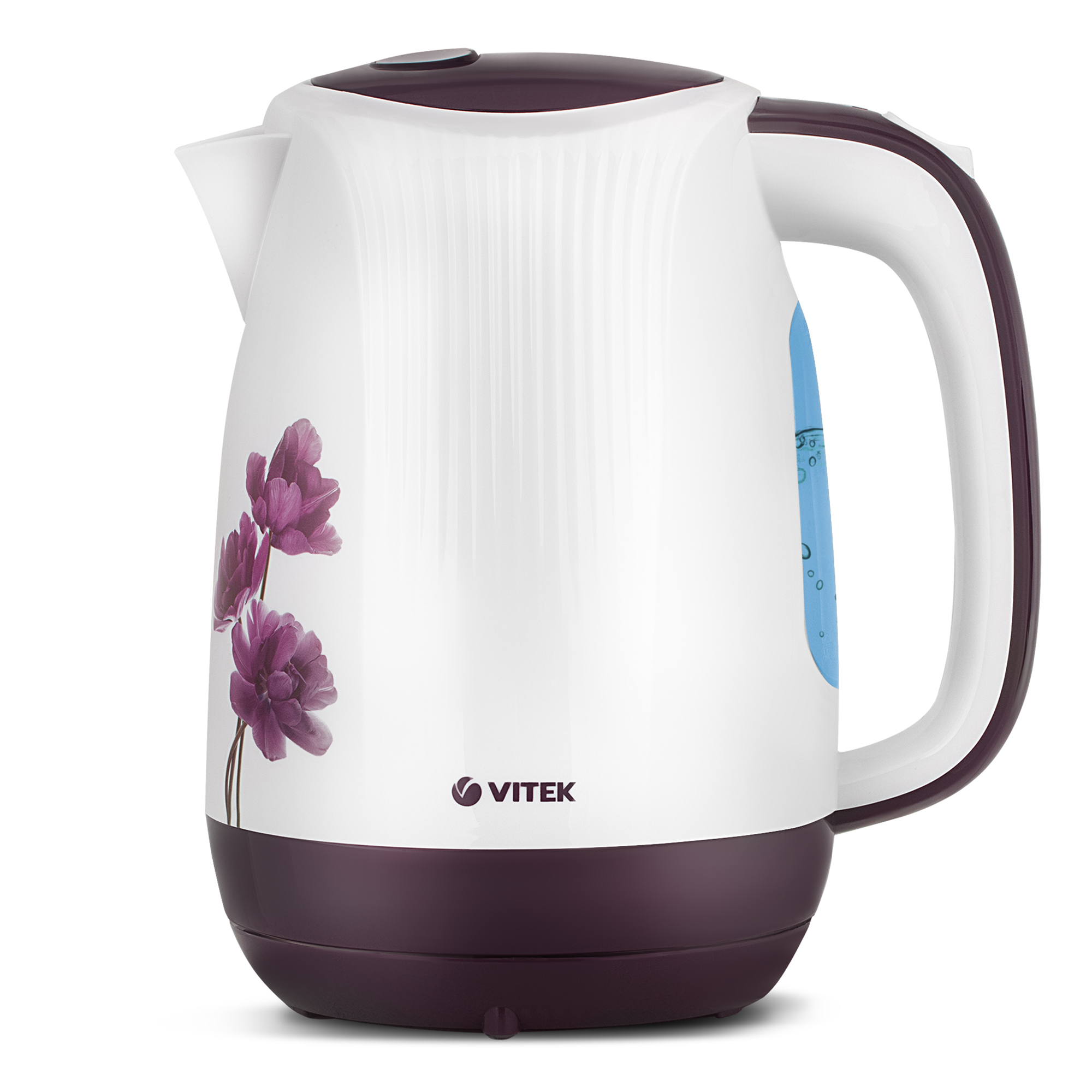 фото Чайник электрический vitek vt-7061 og white/purple