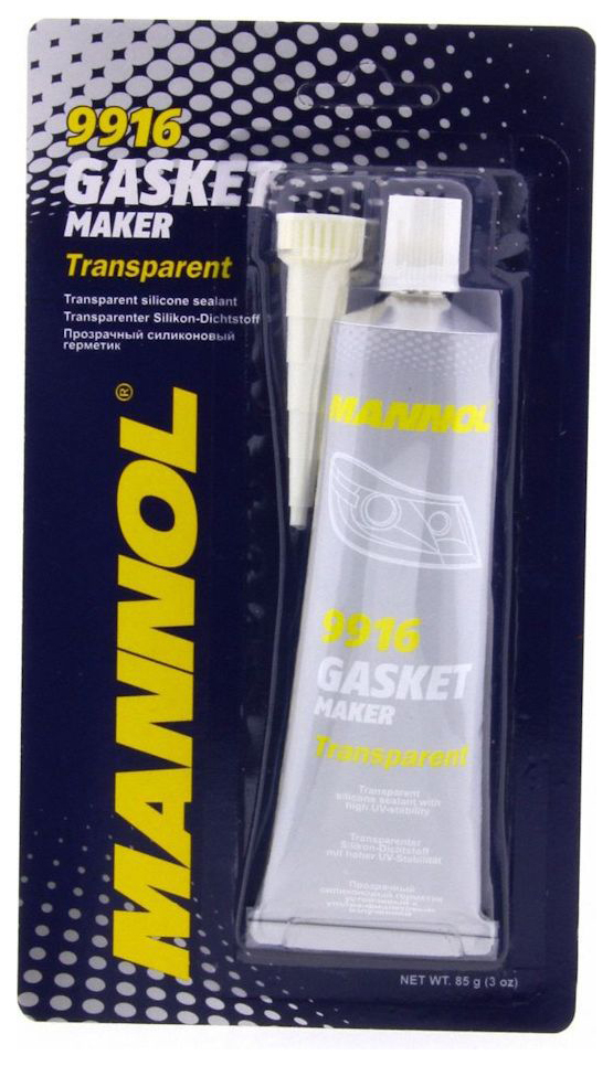 9916 Mannol Gasket Maker Transparent 85 Гр. Прозрачный Силиконовый Герметик (От -40 С До +