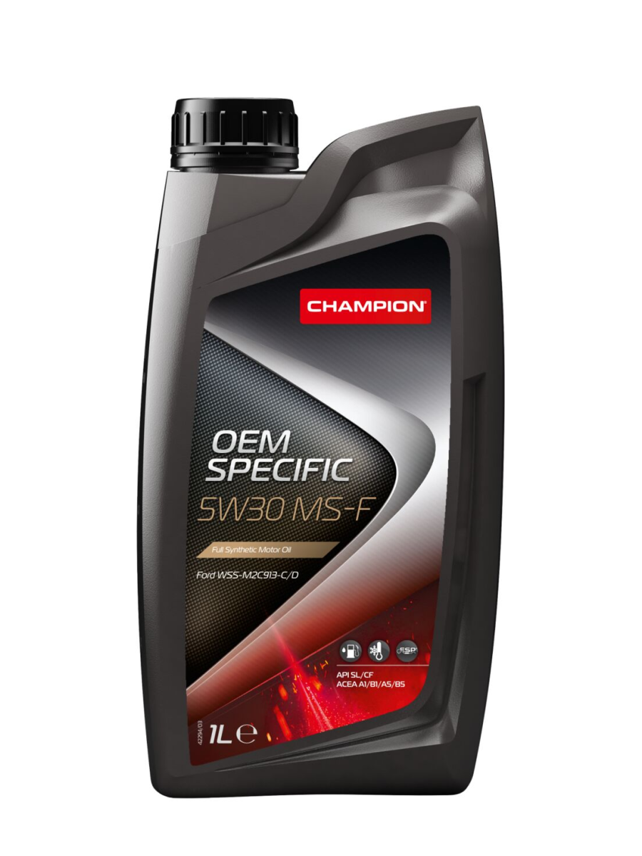 

Масло Мот. Champion Oem Specific 5W30 Ms-F, Acea: A1/B1-12 Acea: A5/B5-16, Api: Sl/Cf (1Л)