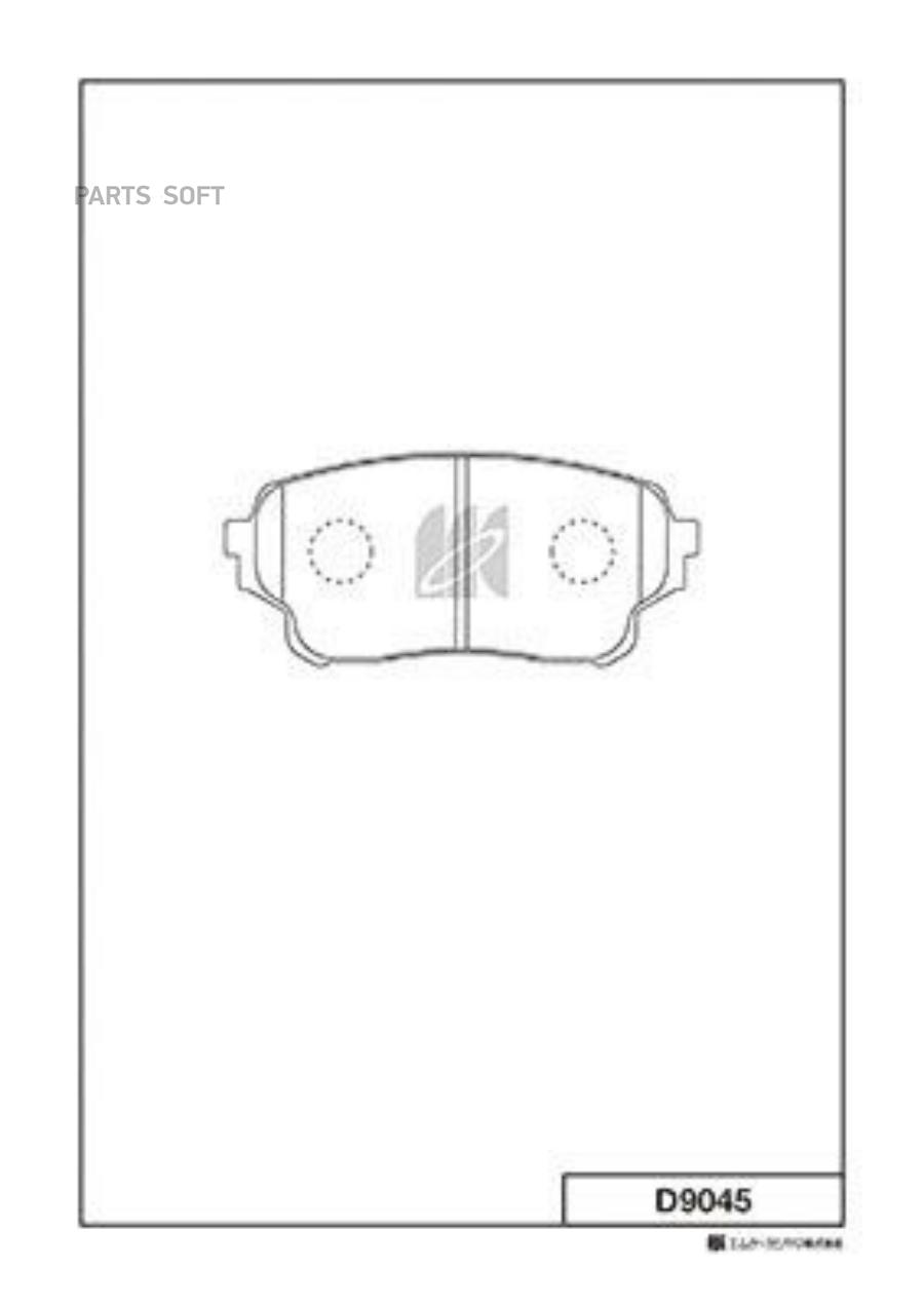 

Колодки дисковые п. suzuki grand vitara 1.6i/2.0i/1.9d 05> D9045-01 =1166 01