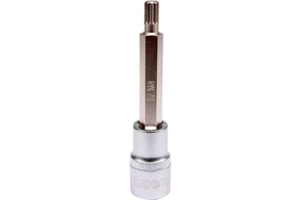 

Головка-бита SPLINE, M8, 100 мм, 1/2, YATO YT-04352