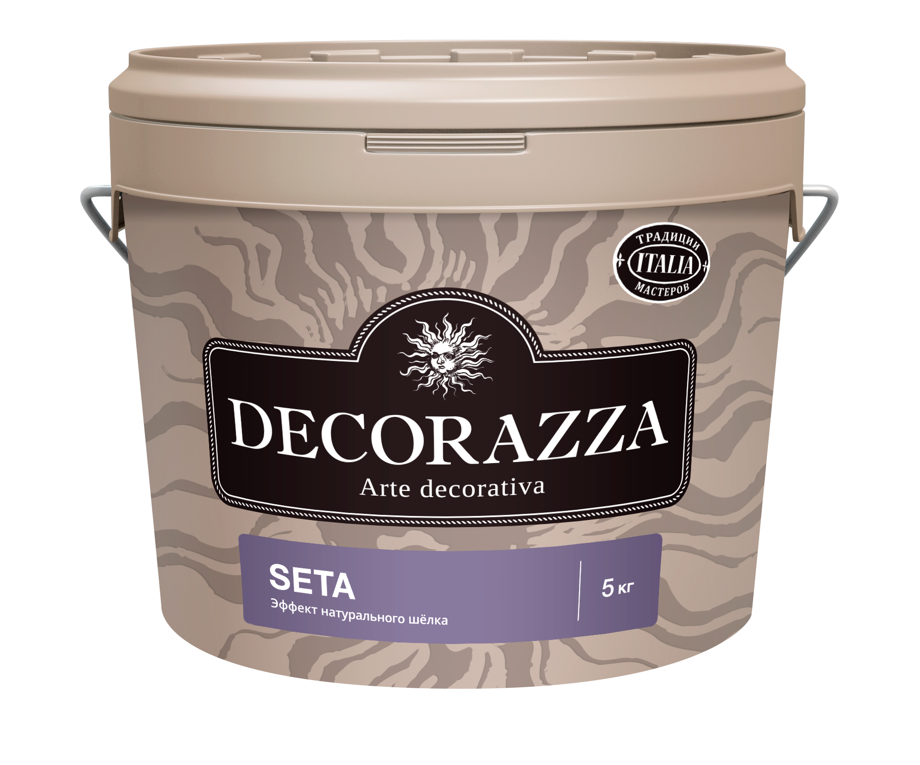 Декоративная штукатурка Decorazza Seta Argento ST 001, серебро, 5 кг
