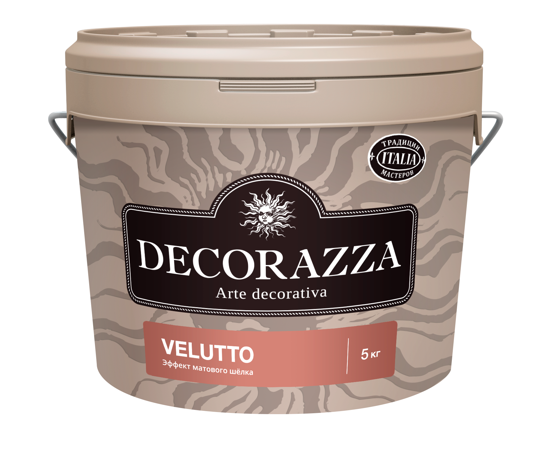 Декоративная штукатурка Decorazza Velluto VT 001, 5 кг штукатурка цементная kiilto tt тонкослойная 20 кг