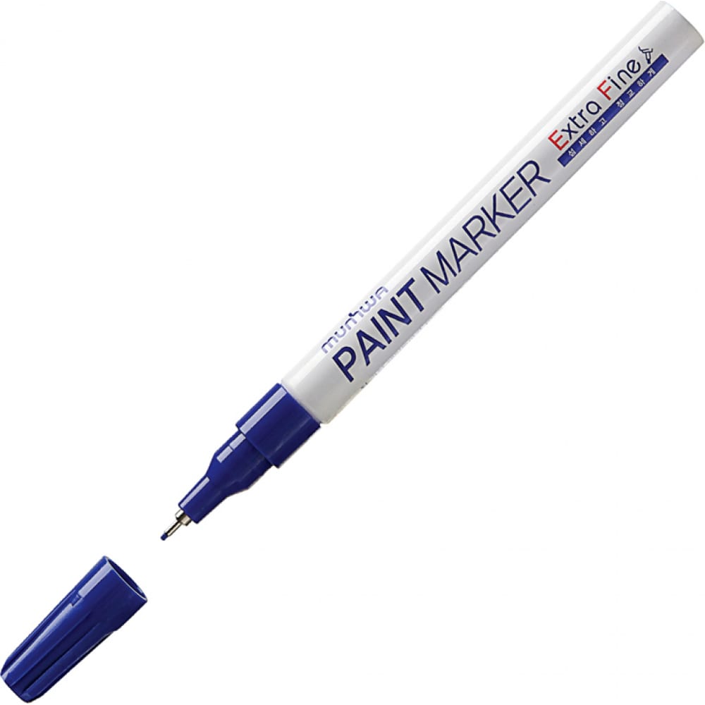 

Маркер-краска MunHwa 260037 Extra Fine Paint Marker синяя 1 мм нитрооснова Б0052804