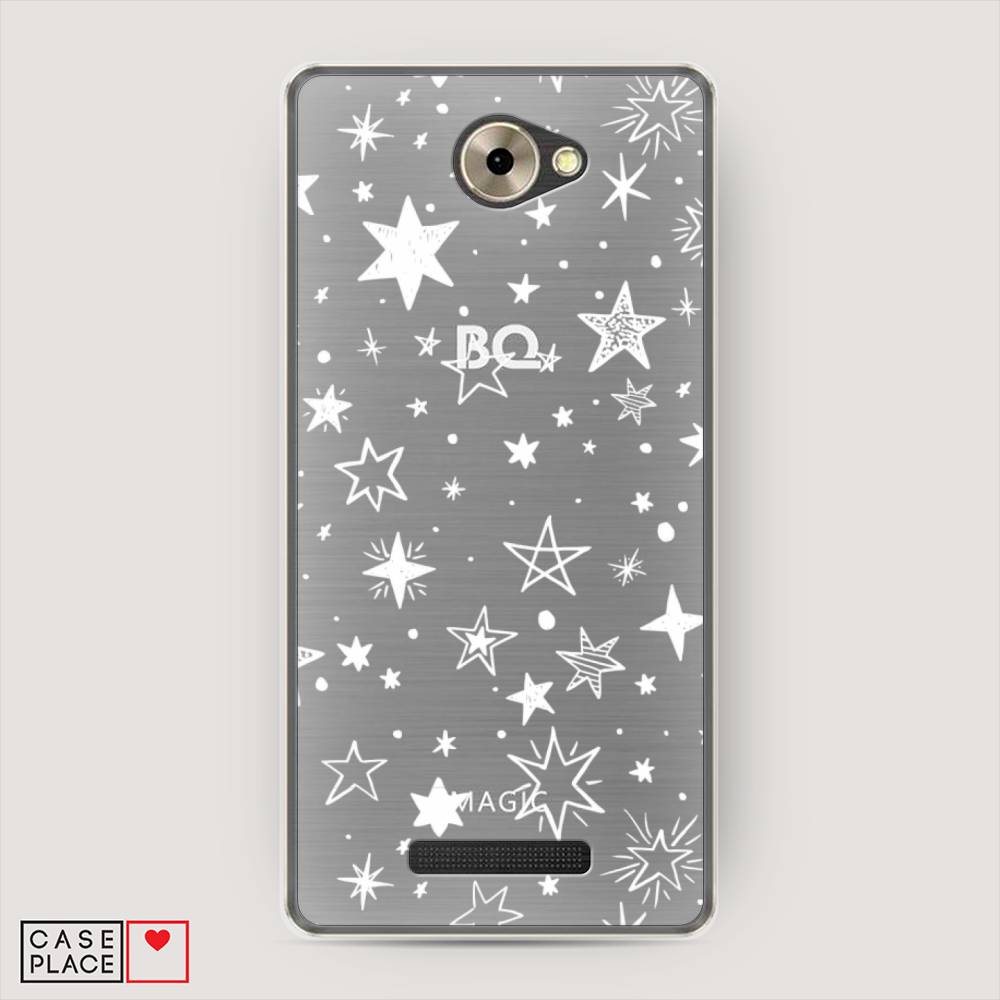 

Чехол Awog на BQ 5070 Magic / BQ 5070 Мэджик "Звездочки графика белая", 200750-7
