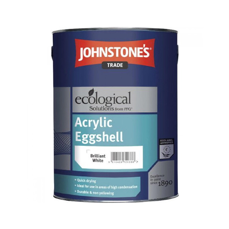 фото Краска johnstones acrylic durable eggshell pastel для влажных помещений 2,5 л