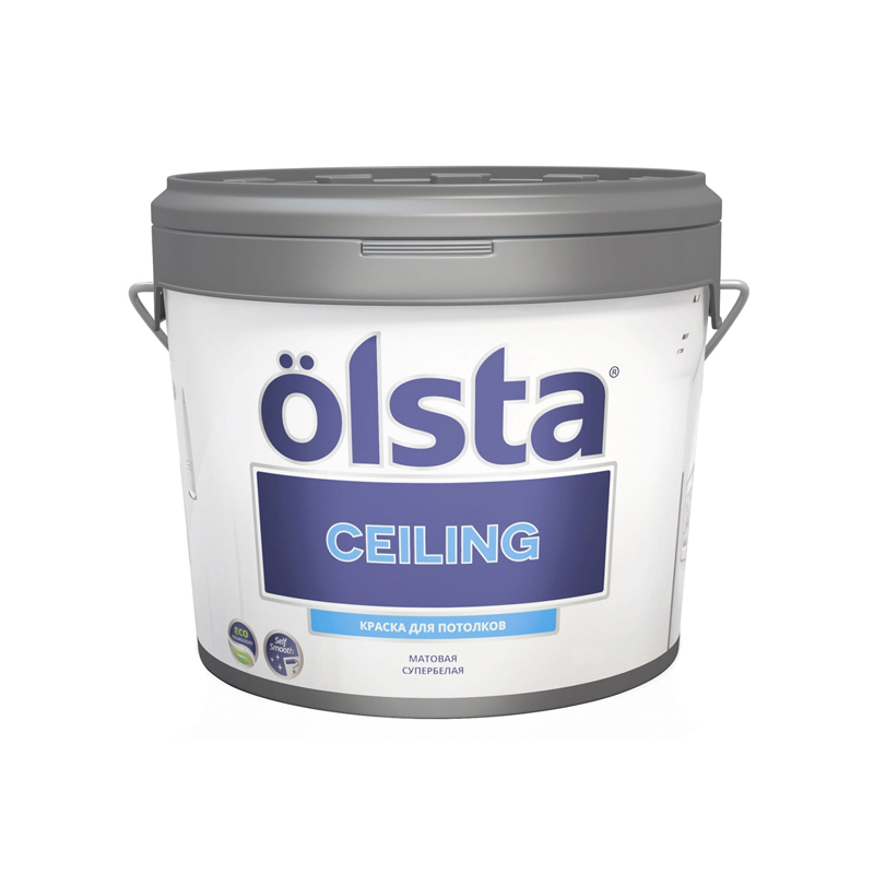 фото Краска olsta ceiling база а 0,9 л