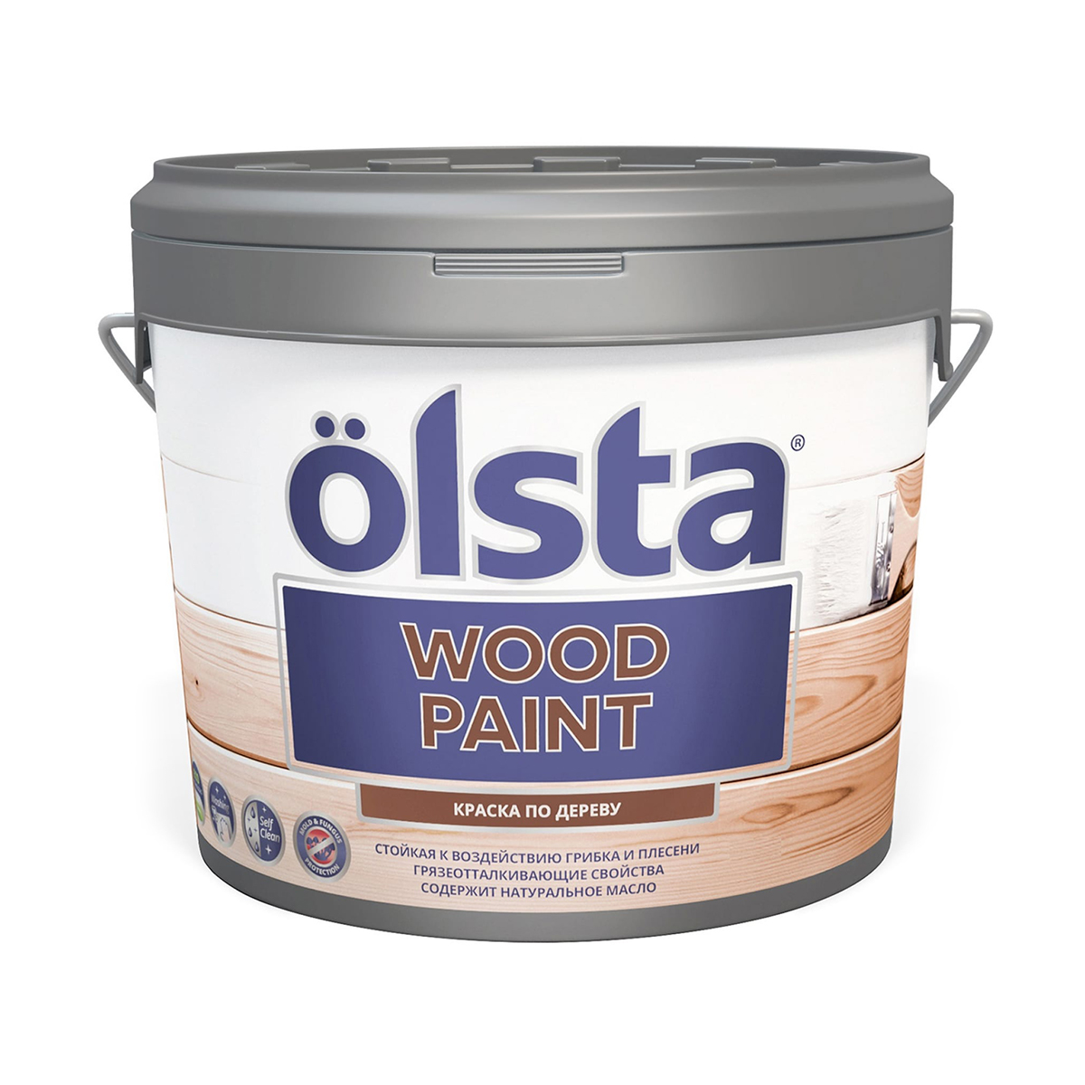 фото Краска olsta wood paint база a, 900 мл