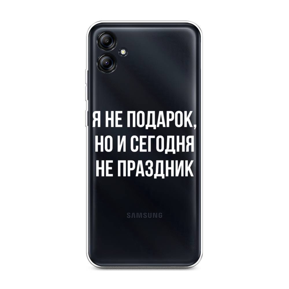 

Чехол Awog на Samsung Galaxy A04e "Я не подарок", Серый;белый;прозрачный, 2107650-6