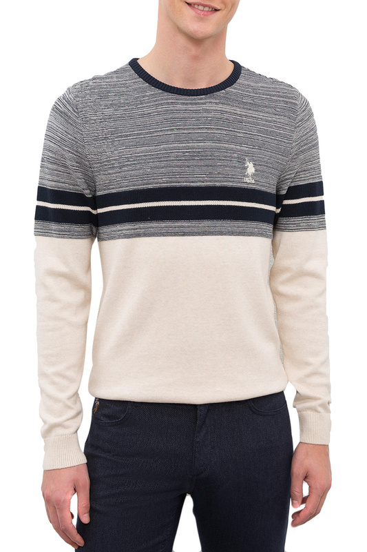 

Джемпер мужской U.S. POLO Assn. G081GL0TK0Adnes бежевый M, G081GL0TK0Adnes