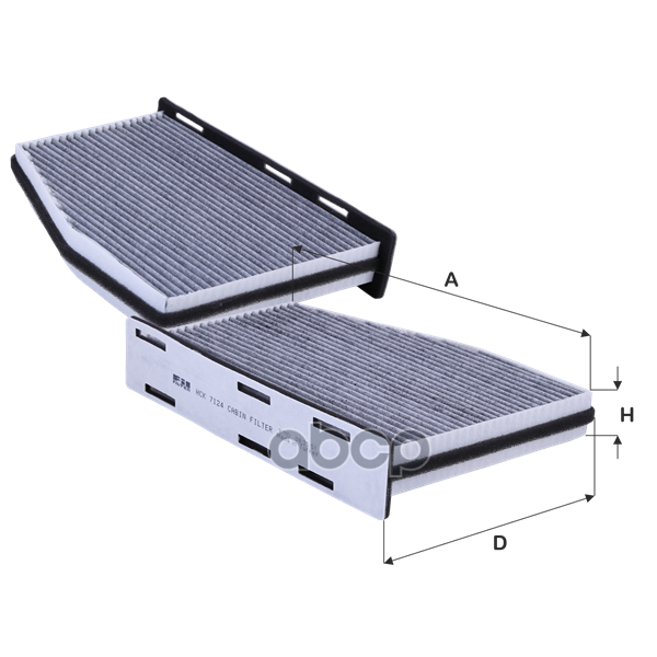 

Фильтр салонный (угольный) VW Golf /Touran/B6 SKODA Octavia/SUP FIL FILTER HCK7124, HCK7124