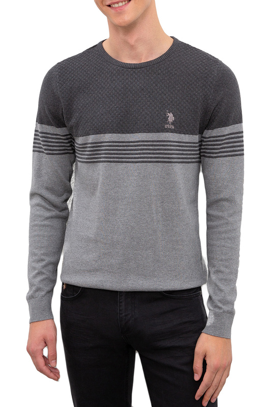 

Джемпер мужской G081GL0TK0Castle U.S. POLO Assn. серый S, G081GL0TK0Castle