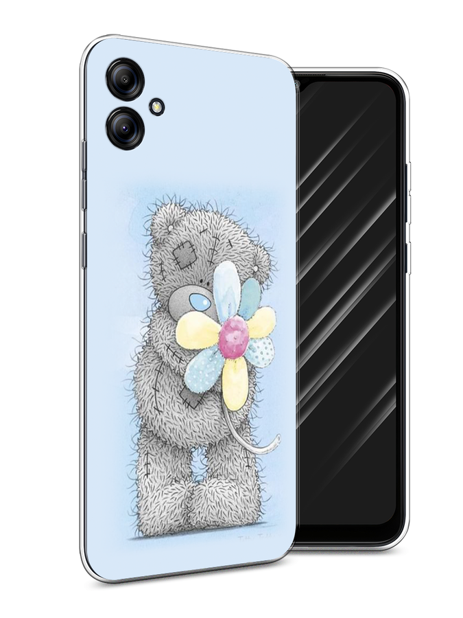 

Чехол Awog на Samsung Galaxy A04e "Me to you с ромашкой", Голубой;серый;желтый, 2107650-2