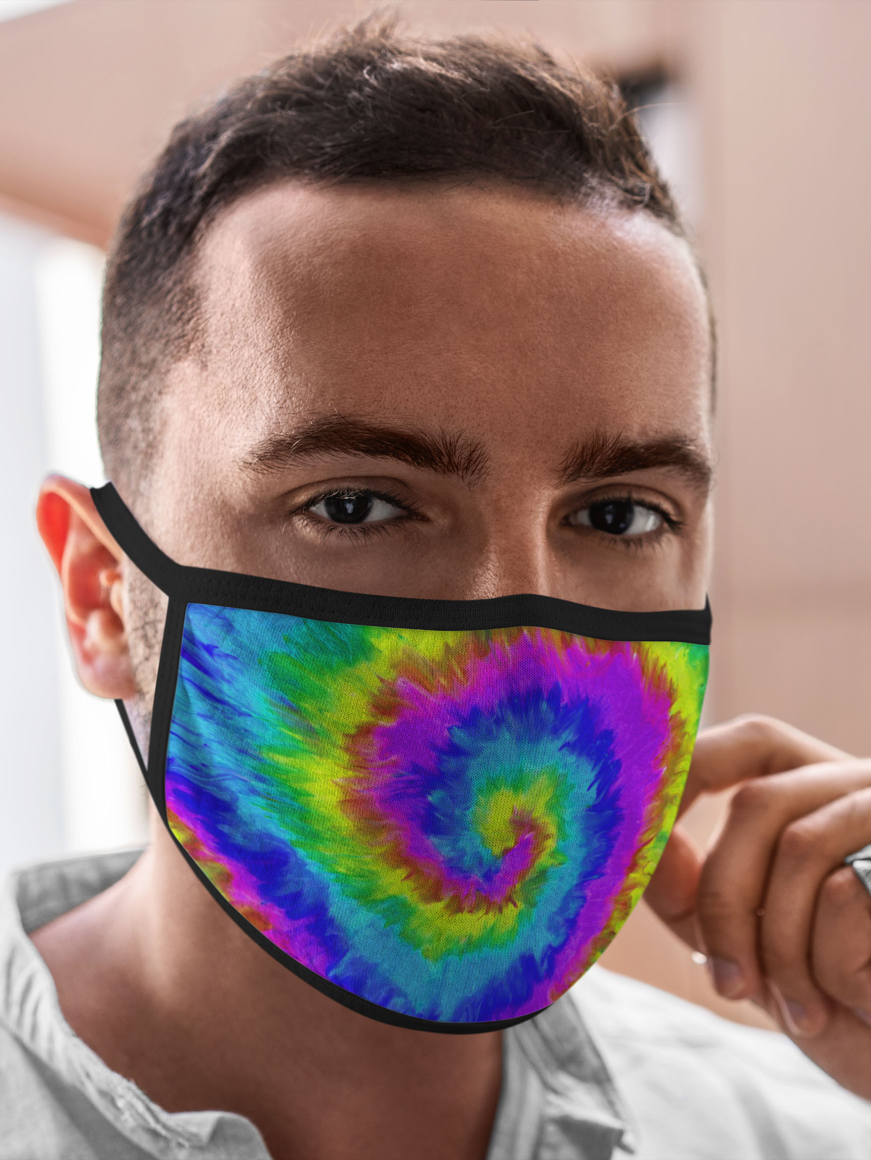 

Многоразовая маска унисекс Burnettie Tie Dye Хиппи, Разноцветный, Tie Dye Хиппи