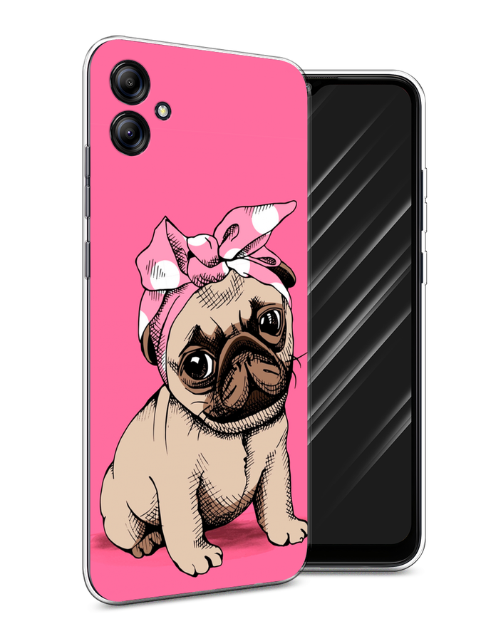 

Чехол Awog на Samsung Galaxy A04e "Dog Pin-Up", Розовый;бежевый, 2107650-2