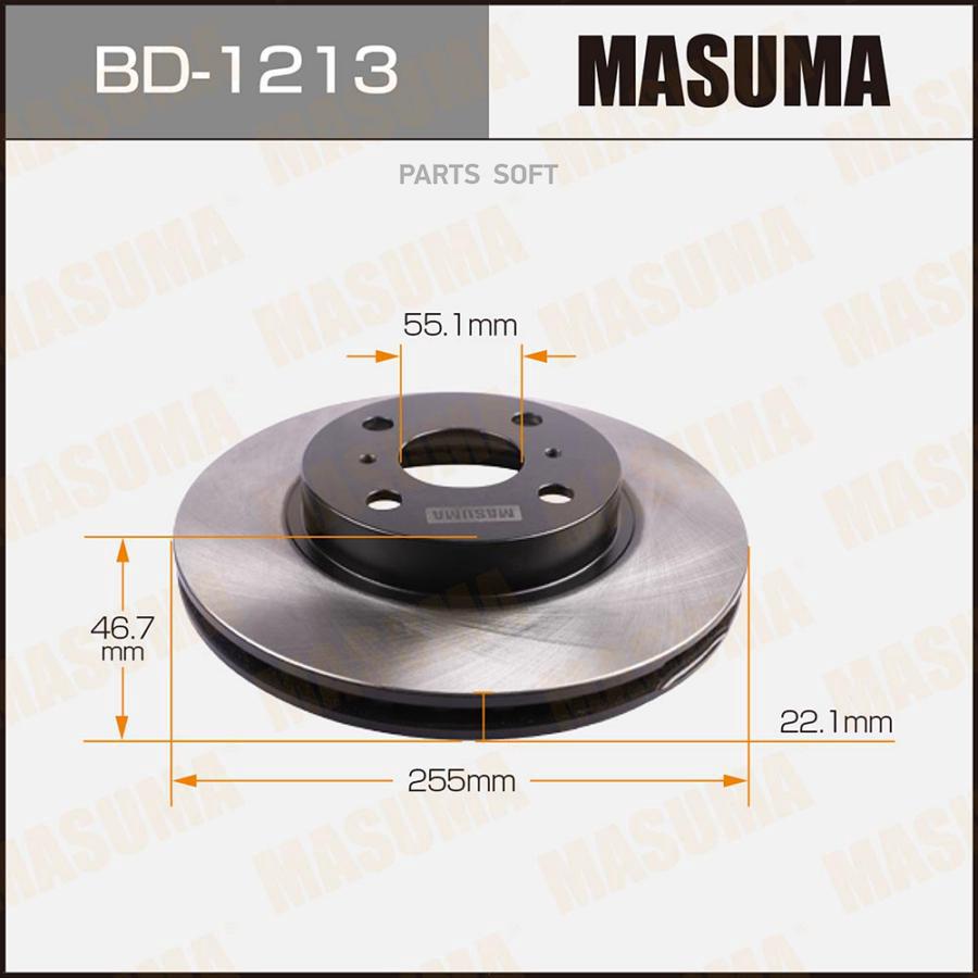 

Тормозной диск Masuma BD1213