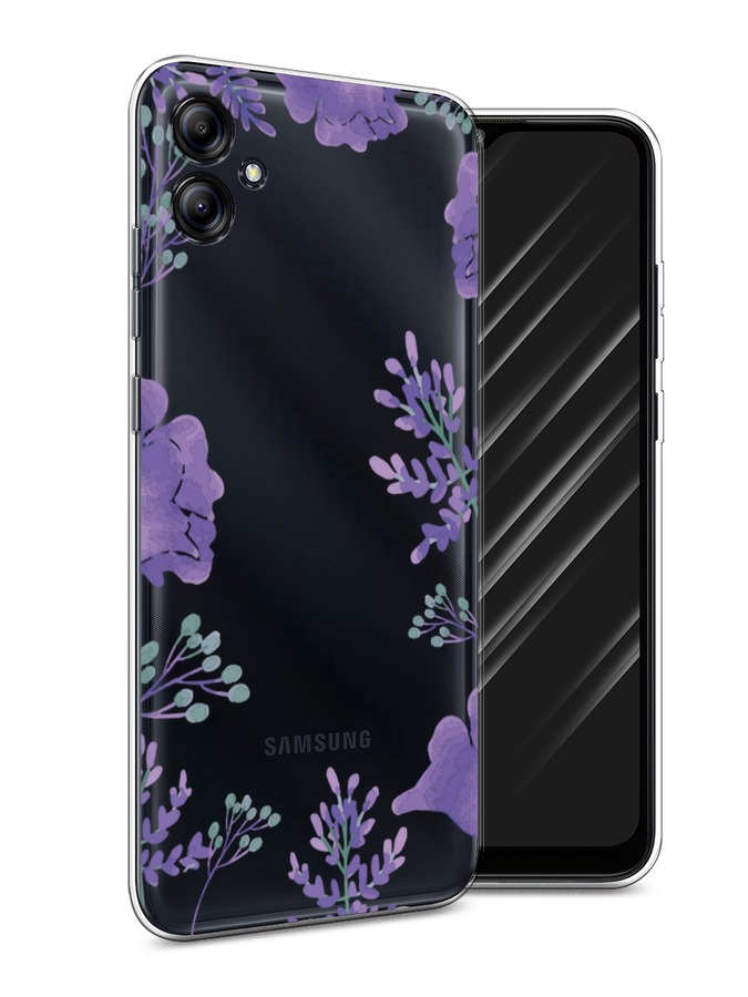 

Чехол Awog на Samsung Galaxy A04e "Сиреневая цветочная рамка", Прозрачный;фиолетовый, 2107650-8