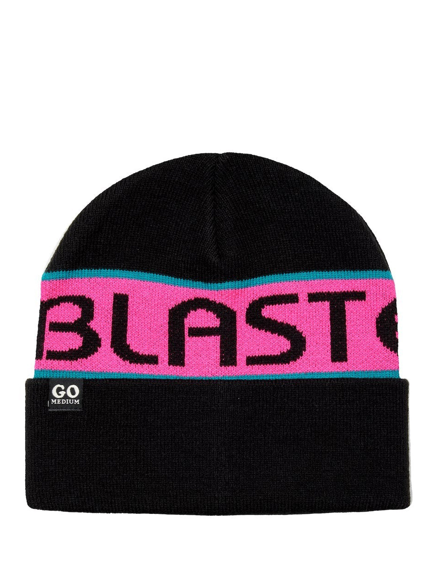 Шапка бини мужская Airblaster Go Medium Beanie черная/розовая, one size