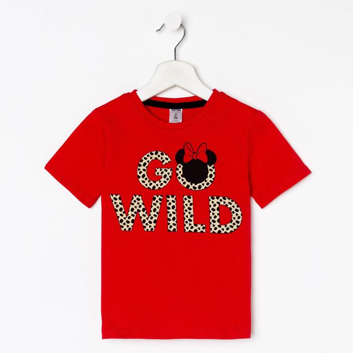

Футболка детская Go wild Минни Маус, рост 98-104, красный, Go wild Минни Маус