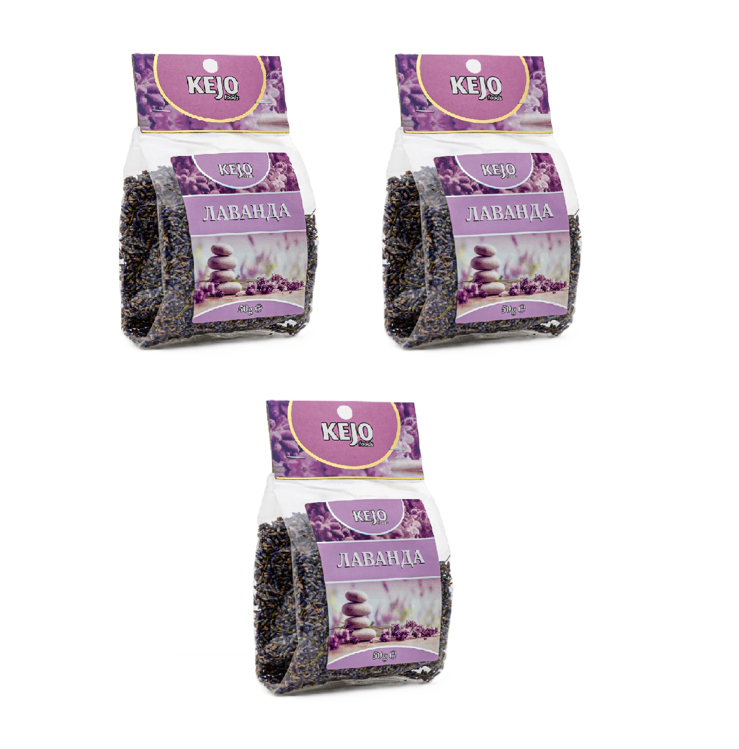 

Чай Kejofoods цветки Лаванда, 50 г * 3 шт, цветки Лаванда