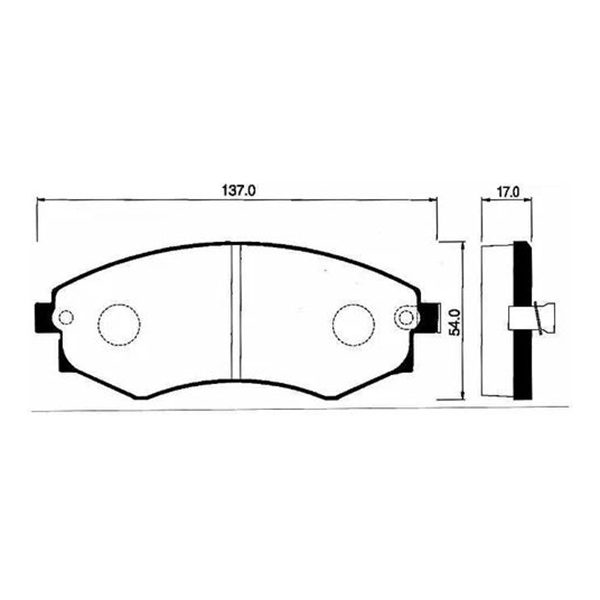 

Тормозные колодки HSB дисковые HP0010