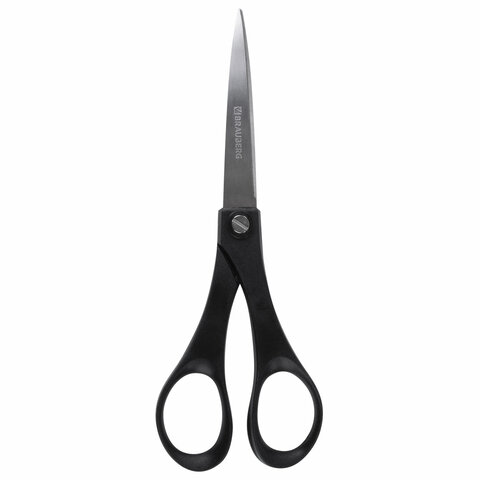 

Ножницы Brauberg SRS-100, 180 мм, черные, 2-х сторонняя заточка, 230931, 12 шт, Серебристый;черный