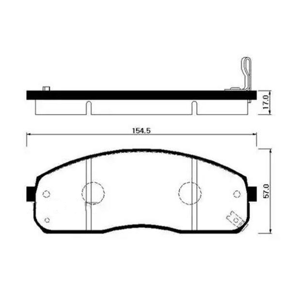 

Тормозные колодки HSB дисковые HP1023