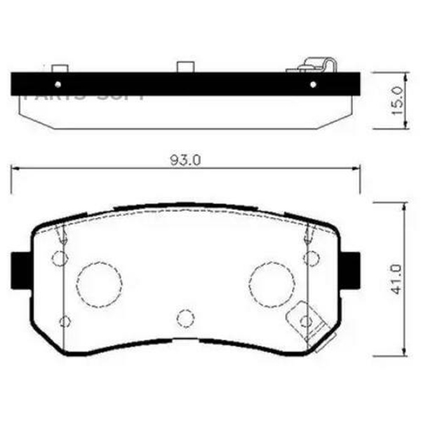 

Тормозные колодки HSB дисковые HP1048