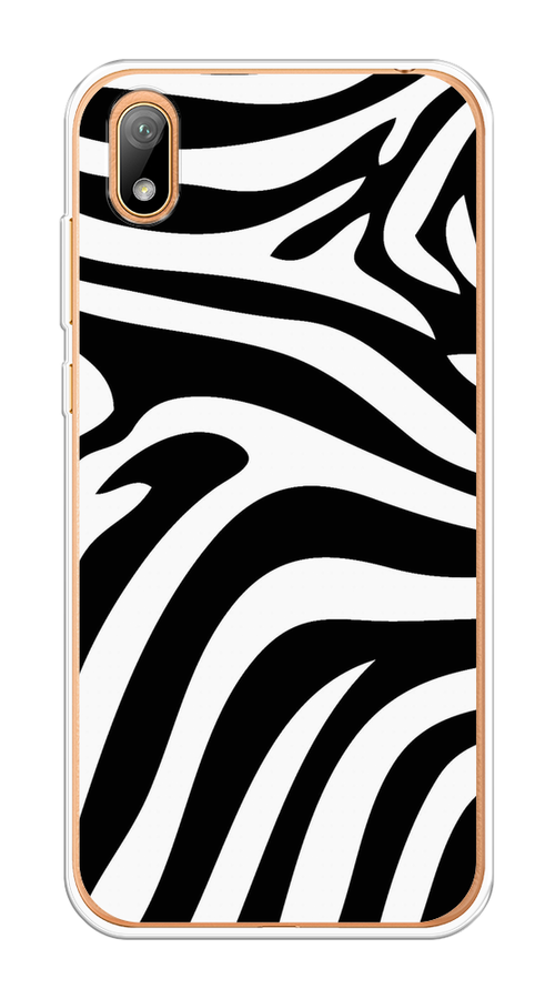 

Чехол на Huawei Y5 2019/Honor 8S/8S Prime "Полоски зебры", Черный;белый;бежевый, 69050-1