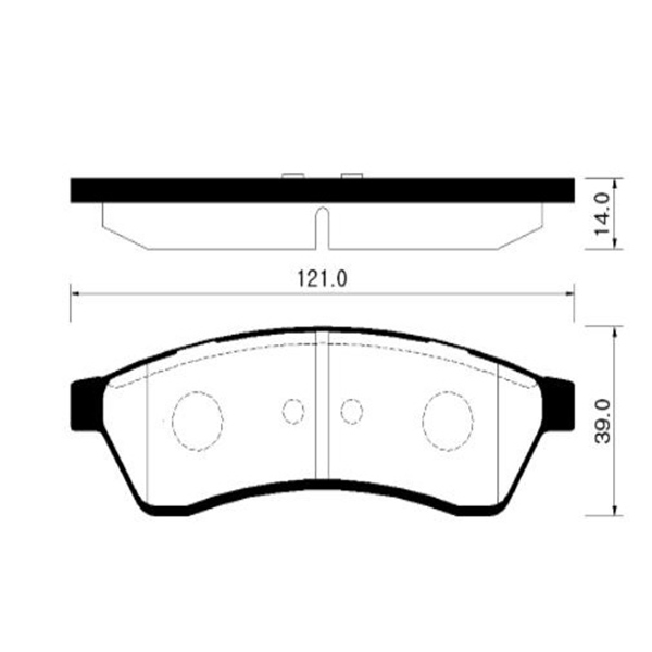 фото Hsb hp2009 колодки тормозные дисковые 1 шт