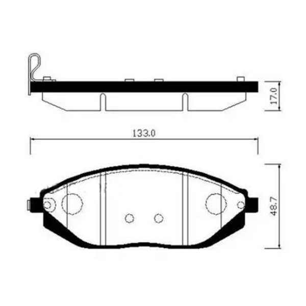 HSB HP2023 Колодки тормозные дисковые 1 шт