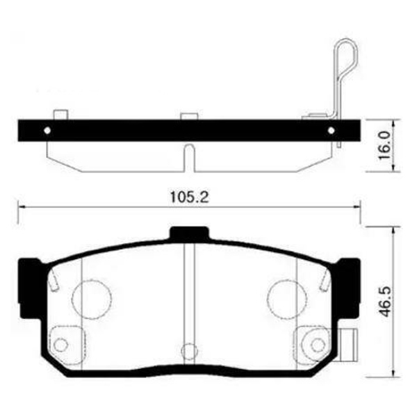 

Тормозные колодки HSB дисковые HP3002