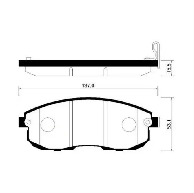 

Тормозные колодки HSB дисковые HP3005