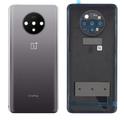 фото Задняя крышка для oneplus 7t (frosted silver) со стеклом камеры