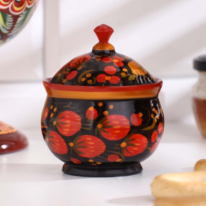 

Солонка «Ягодка», большая, хохлома, Разноцветный