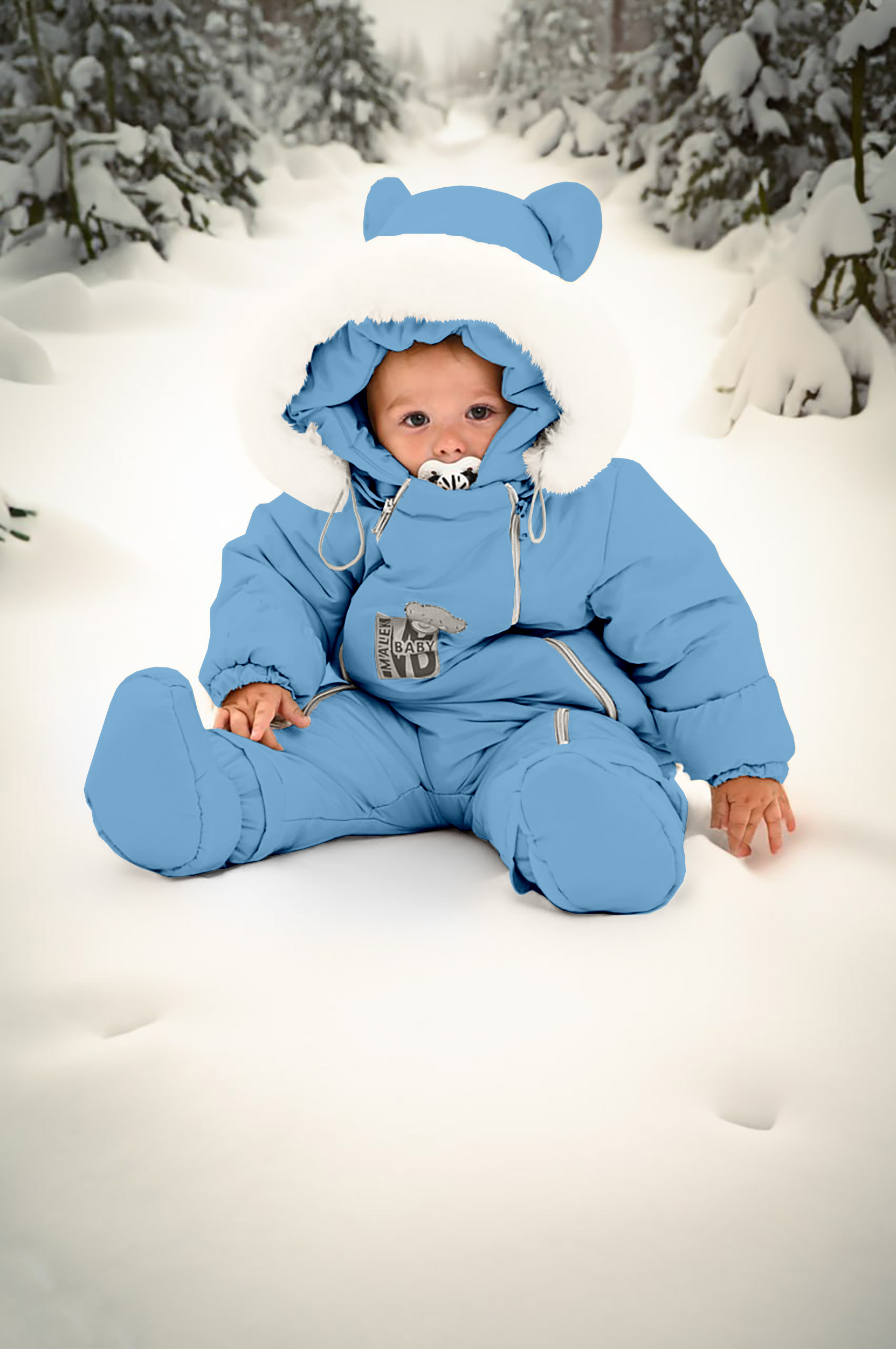 

Комбинезон детский Malek-Baby 267шм/2, топаз, 74, Бирюзовый;голубой;синий, 267шм/2