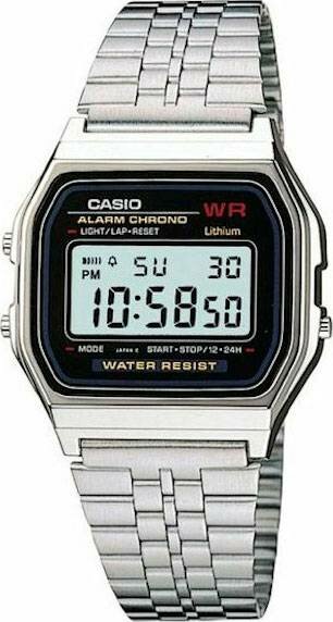 Наручные часы унисекс Casio A-159W-N1 серебристые