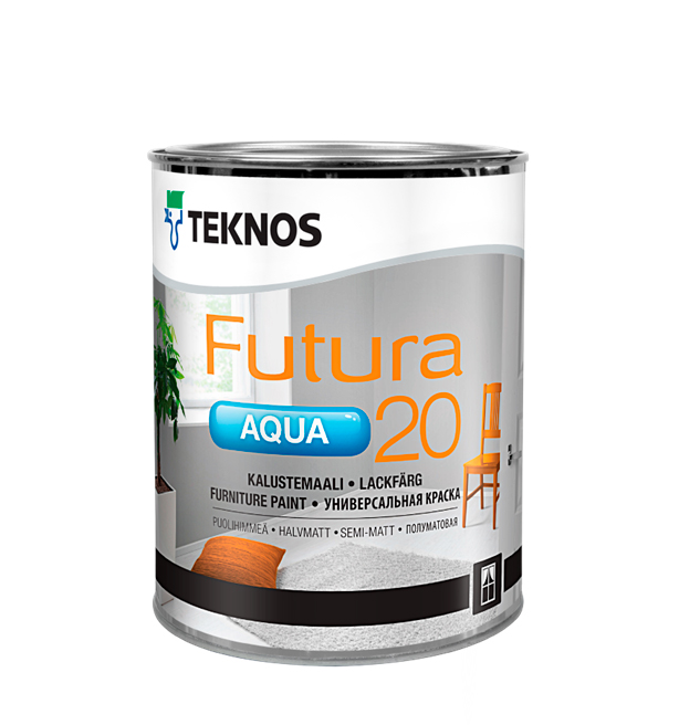 Краска Teknos Futura Aqua 20 универсальная PM3 0,9 л