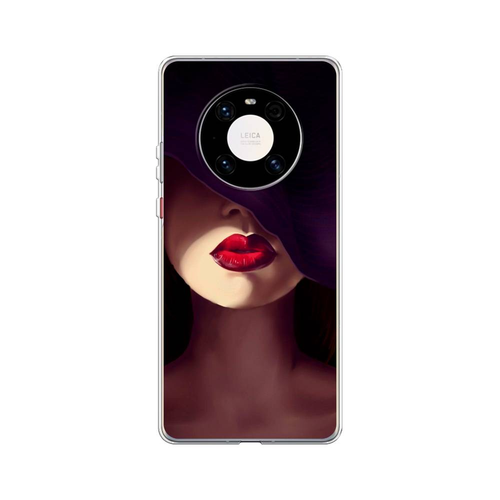 

Чехол Awog на Huawei Mate 40 Pro "Красные губы", Черный;бежевый;красный, 6104450-7