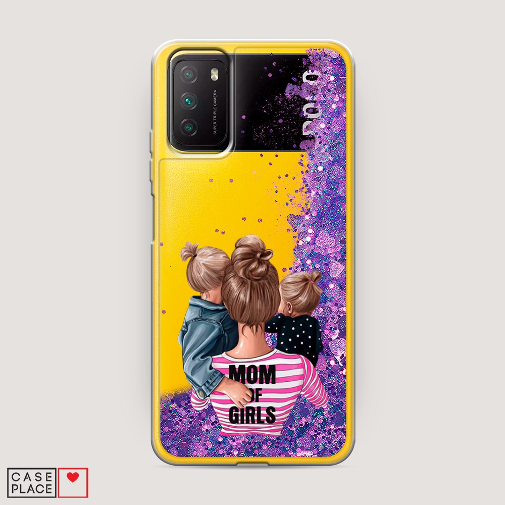 

Чехол Awog на Poco M3 "Mom of Girls", Разноцветный, 39592-1