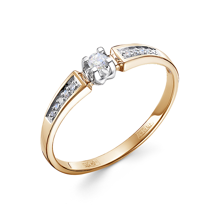 

Кольцо из золота с бриллиантом р.18,5 Империал К1490-120, К1490-120