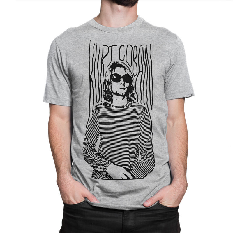 

Футболка мужская Dream Shirts Курт Кобейн - Nirvana 2 серая S, Серый, Курт Кобейн - Nirvana 2