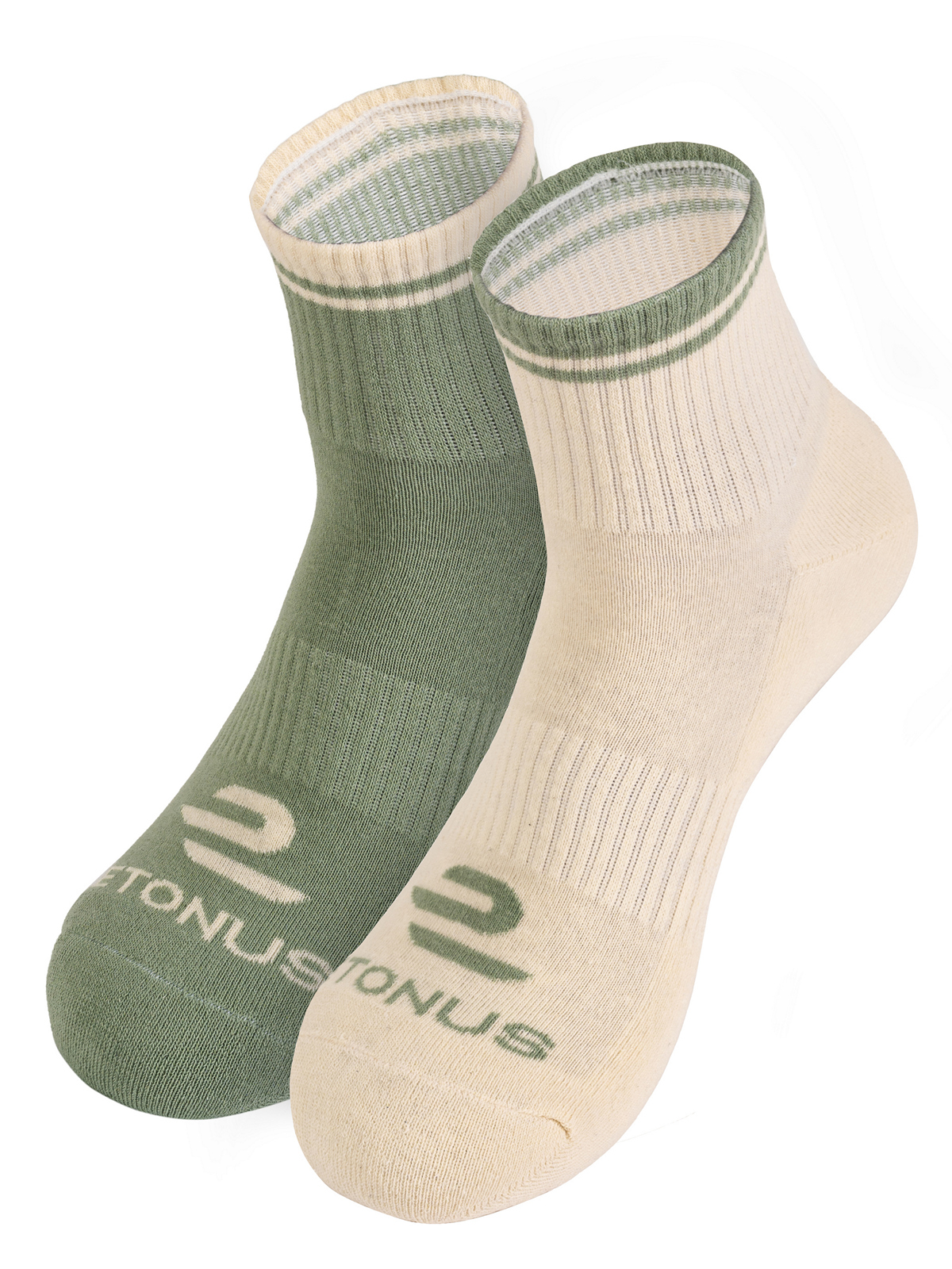 Комплект носков унисекс Etonus Playing-2 бежевый; зеленый 39-44