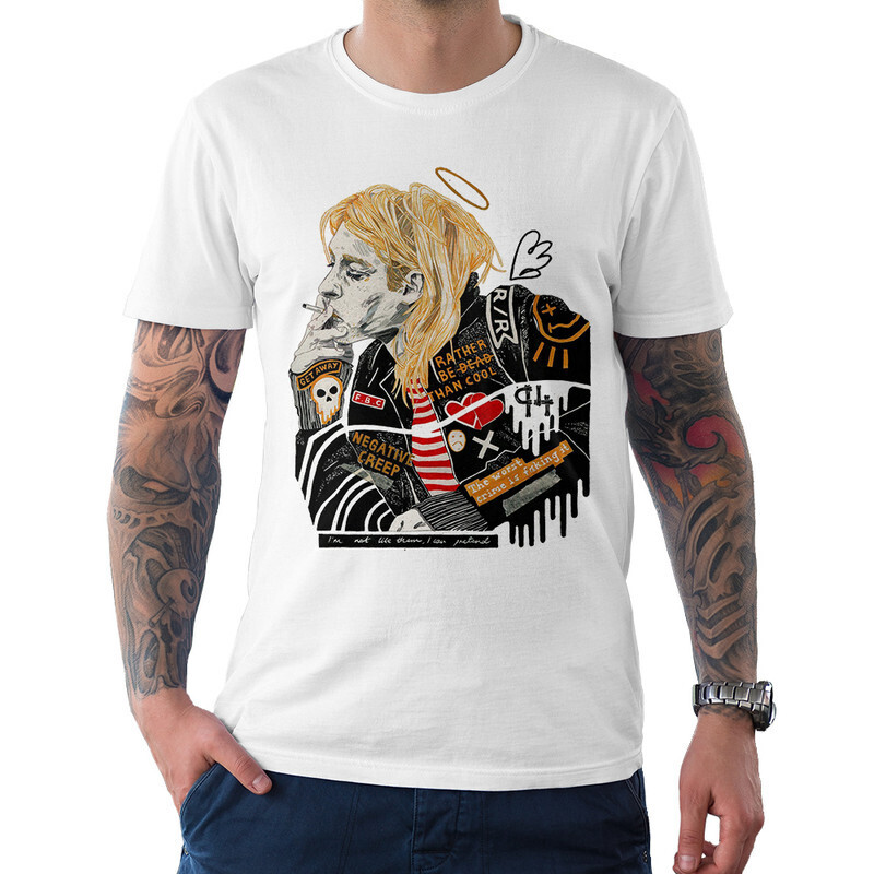 

Футболка мужская Dream Shirts Курт Кобейн - Nirvana 100-2 белая XS, Белый, Курт Кобейн - Nirvana 100-2