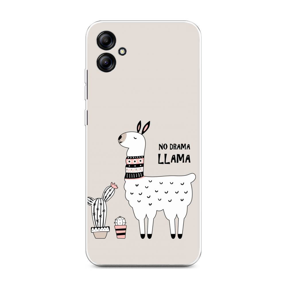 

Чехол Awog на Samsung Galaxy A04e "No drama LLama", Бежевый;серый;белый, 2107650-2