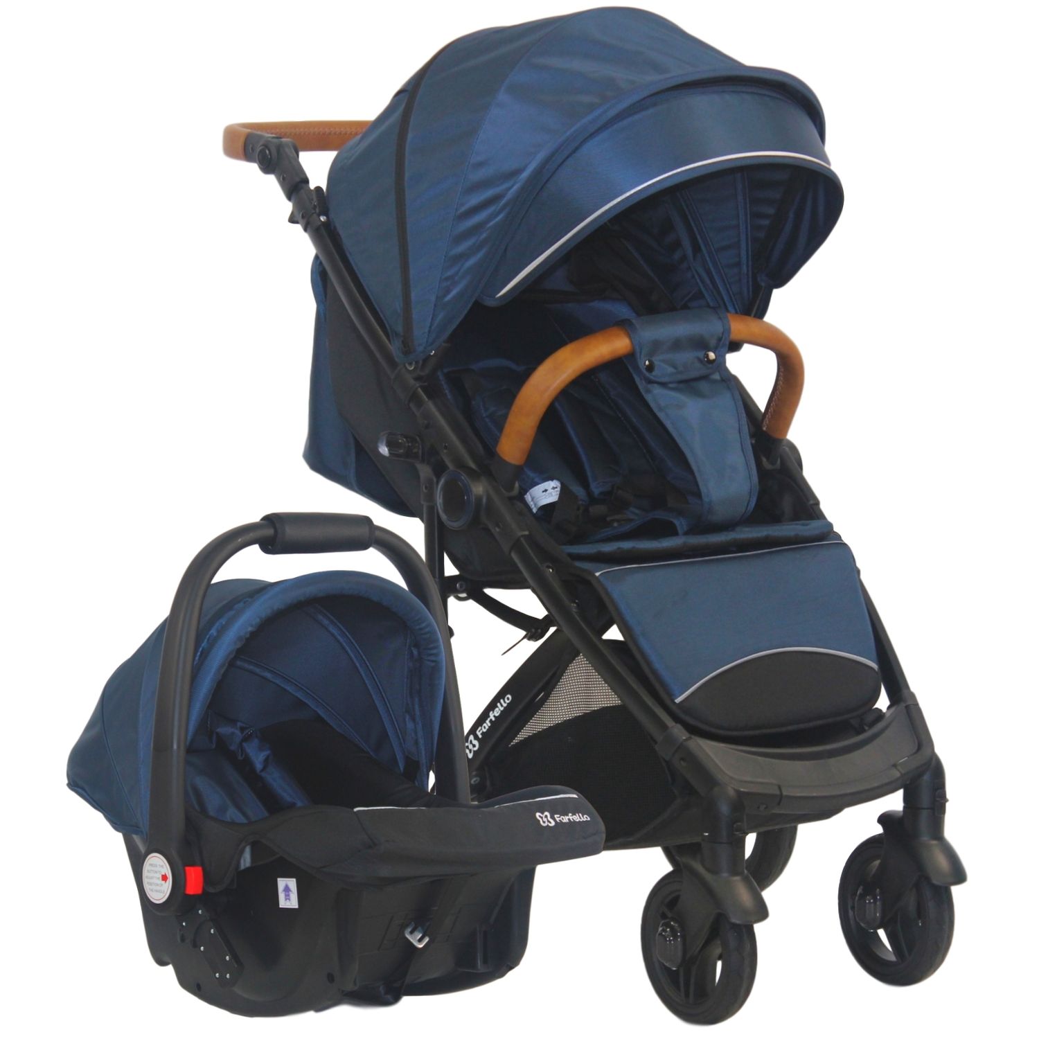

Прогулочная коляска Farfello Bino Angel Comfort, синий