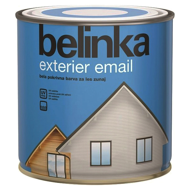 

Лазурь Белинка Exterier Email укрывная Лазурь для защиты древесины 2,5 л, Белый